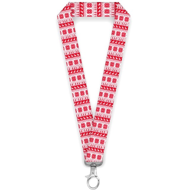 Lanyard personalizat traditional rosu